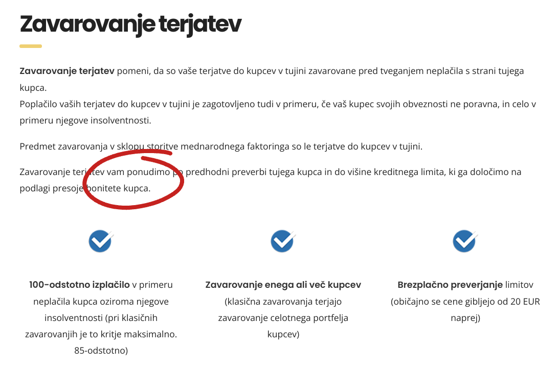 zavarovanje terjatev - bloganje